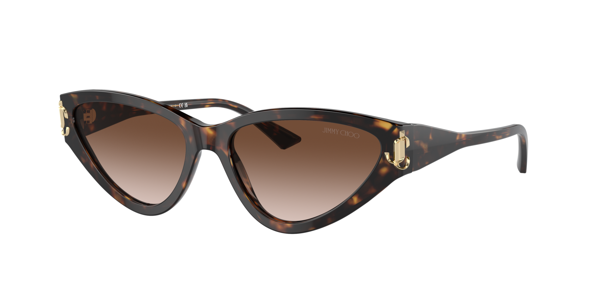 Jimmy Choo Frau Sunglass JC5019 - Rahmenfarbe: Havana, Linsenfarbe: Braun Verlaufstönung