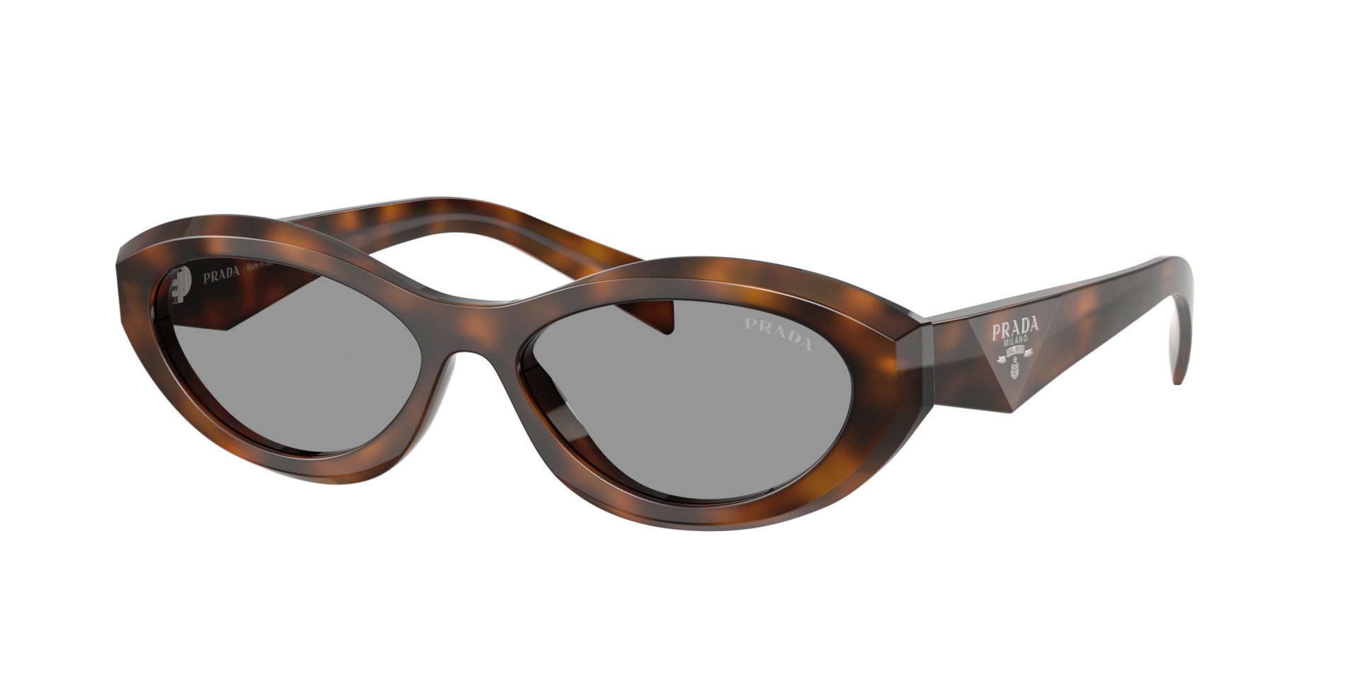 Prada PR 26ZS M (55 - 16) with Grey lenses and Tortoise frame