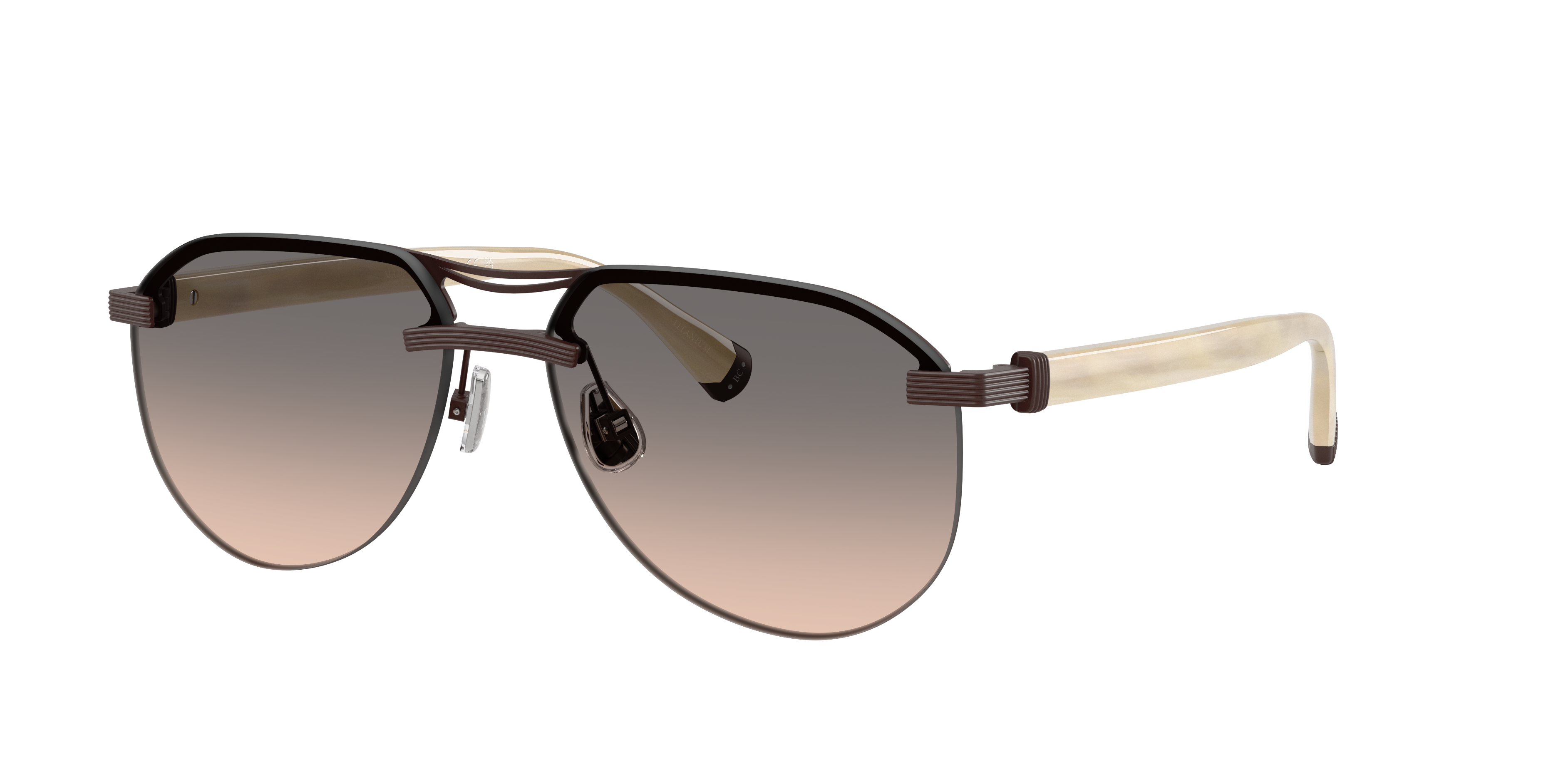 Brunello Cucinelli Man Sunglass BC2015ST CARLITO B. -  Frame color: Cioccolato, Lens color: Tartufo