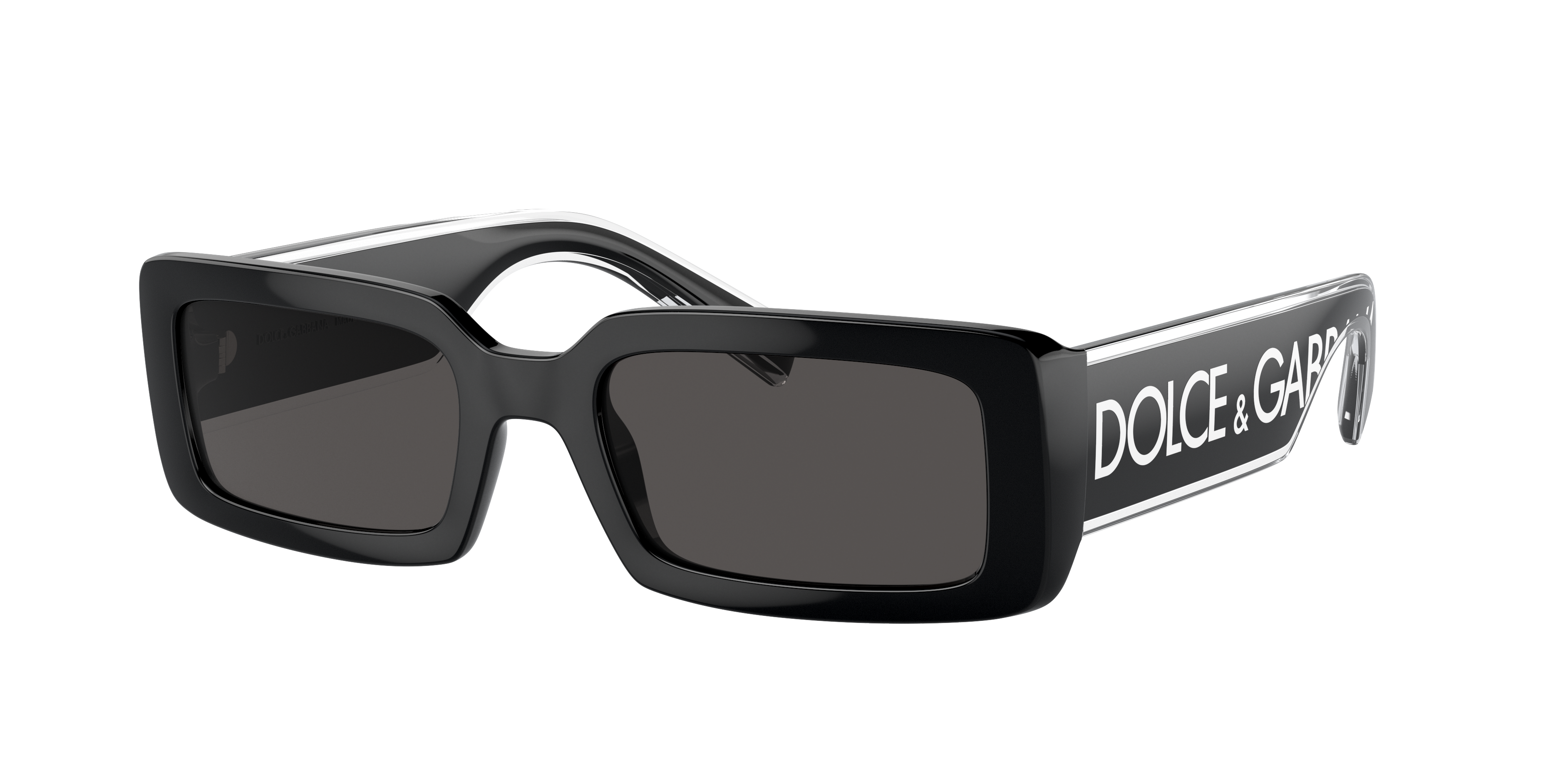 Dolce & Gabbana ロゴ入りマフラー 黒 Dolce&Gabbana DG6187 M (53 - 20) with Grey lenses and Black frame