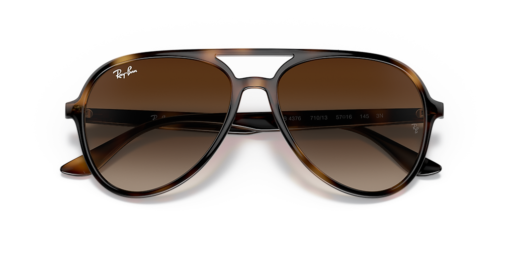 Ray Banサングラス Ray-Ban RB4376 L (57 - 16) with Brown lenses and Tortoise frame