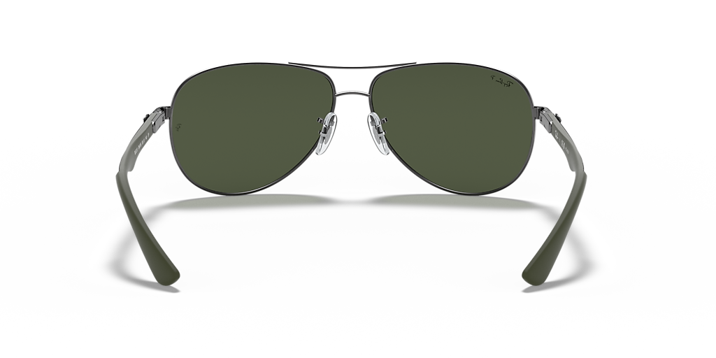 Ray-Ban Carbon Fibre XL (61 - 13) with Green lenses and Grey frame