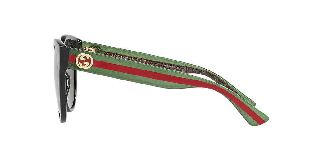 Gucci GG0035SN L (54 - 22) with Green lenses and Black frame