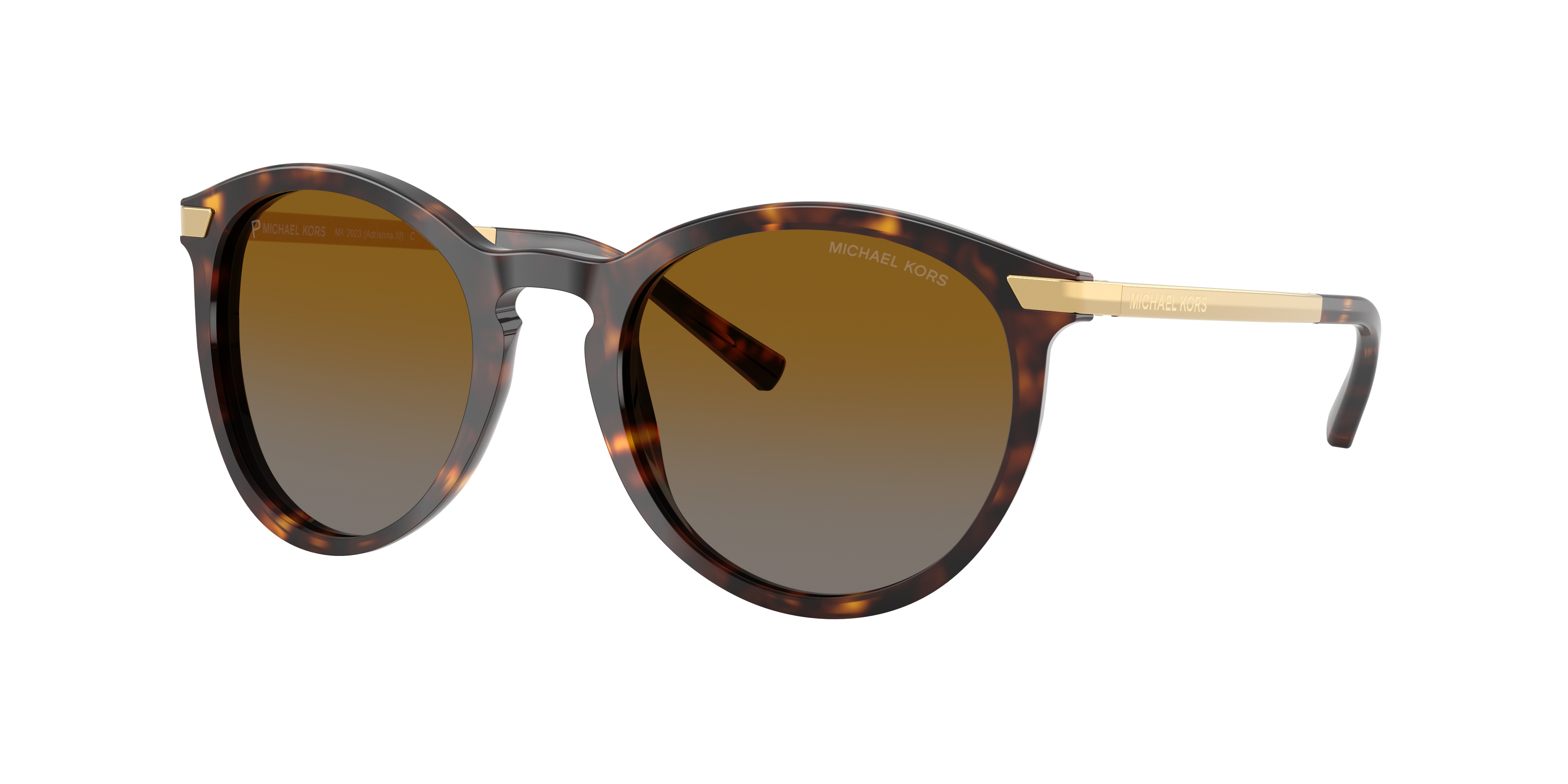 Michael Kors Woman Sunglass Adrianna III -  Frame color: Dark Tortoise, Lens color: Brown Gradient Polarized
