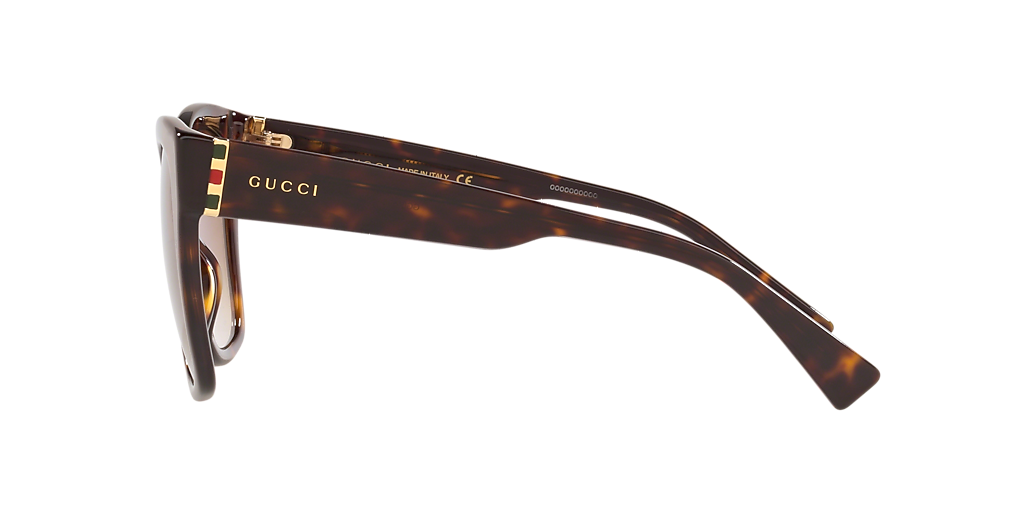 Gucci GG0459S XXS (54 - 19) with Brown lenses and Tortoise frame