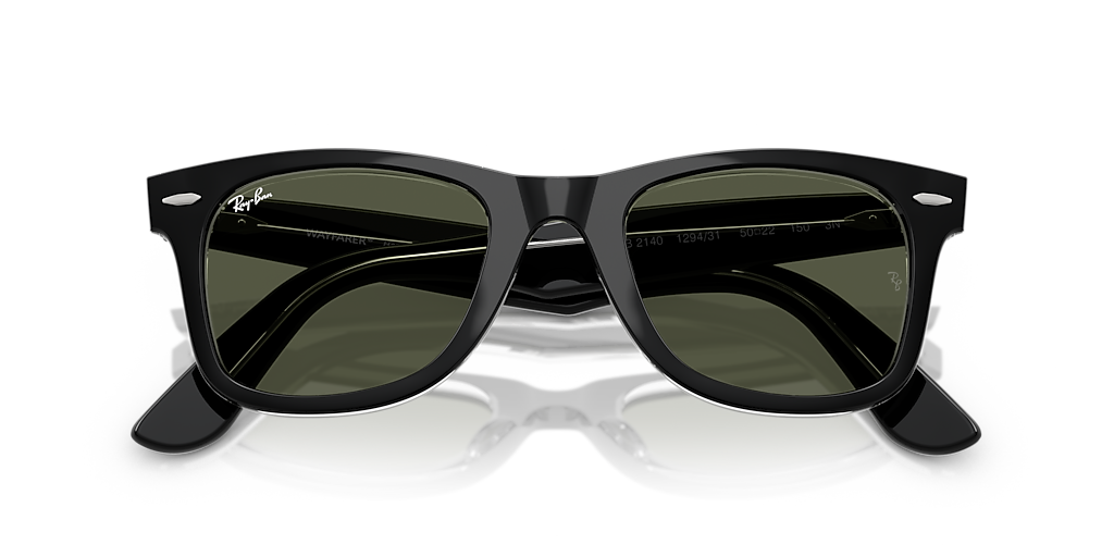 Ray-Ban Original Wayfarer Classic L (50 - 22) with Green lenses