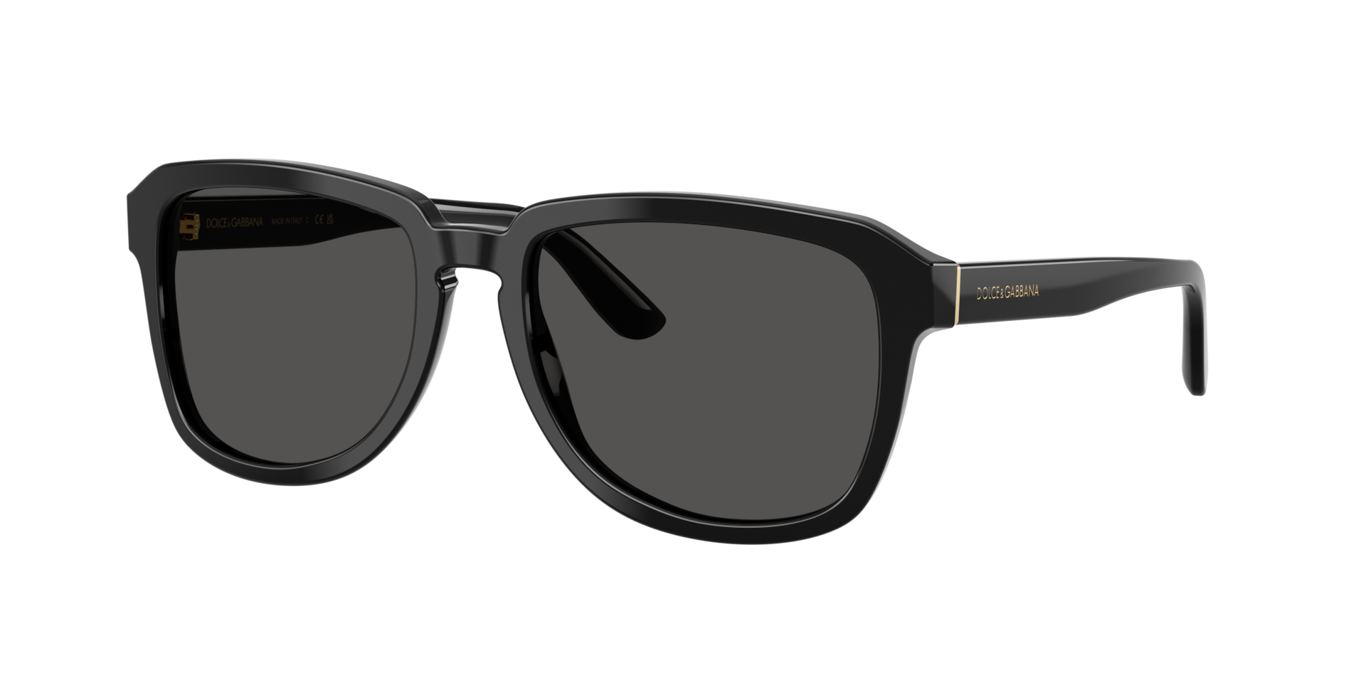 Dolce&Gabbana Mann Sunglass DG4566 - Rahmenfarbe: Schwarz, Linsenfarbe: Dunkelgrau