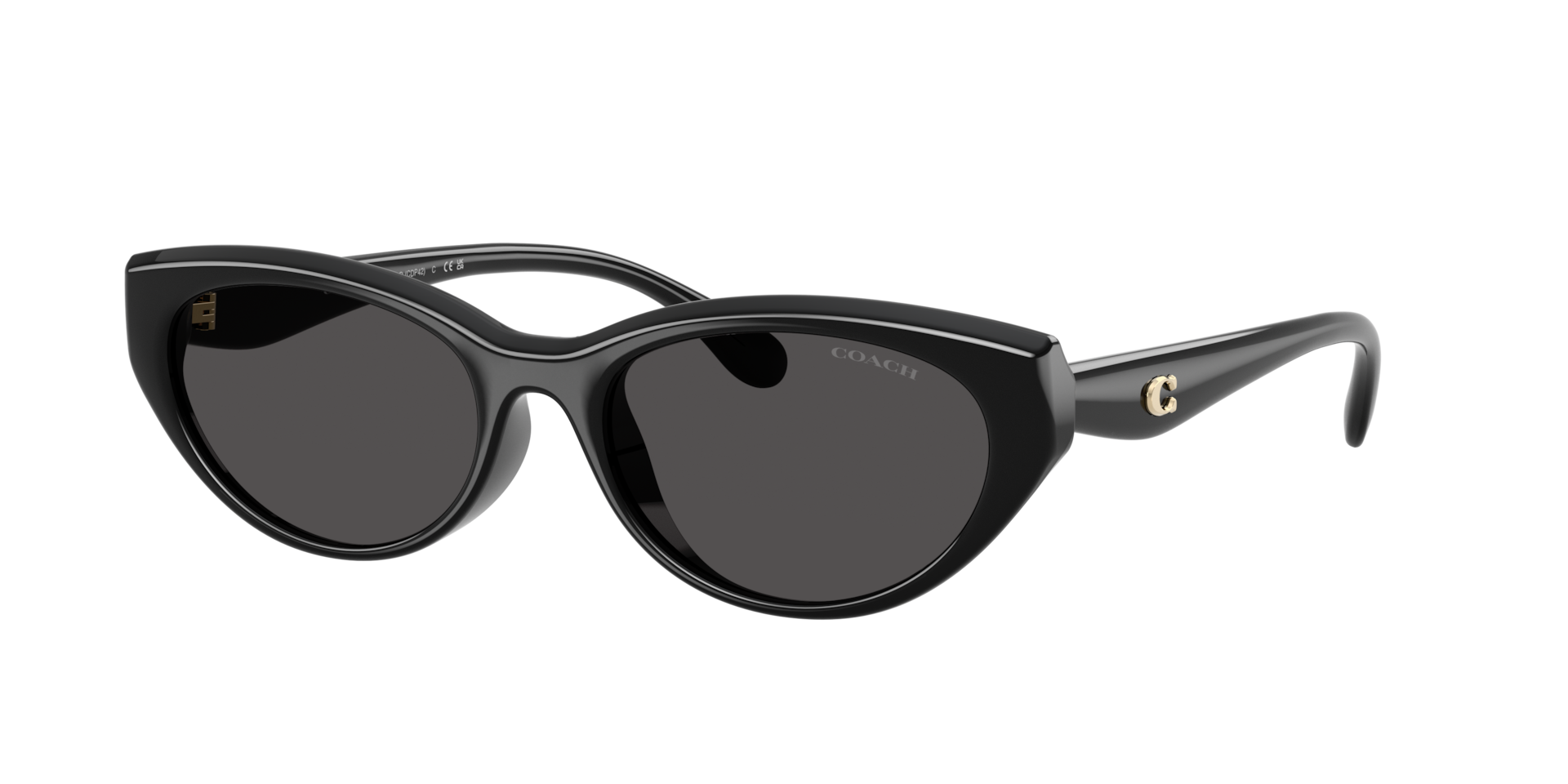 Coach Femme Sunglass CDP42 - Couleur du Monture Noir Couleur de Lentille Gris uni 136 €