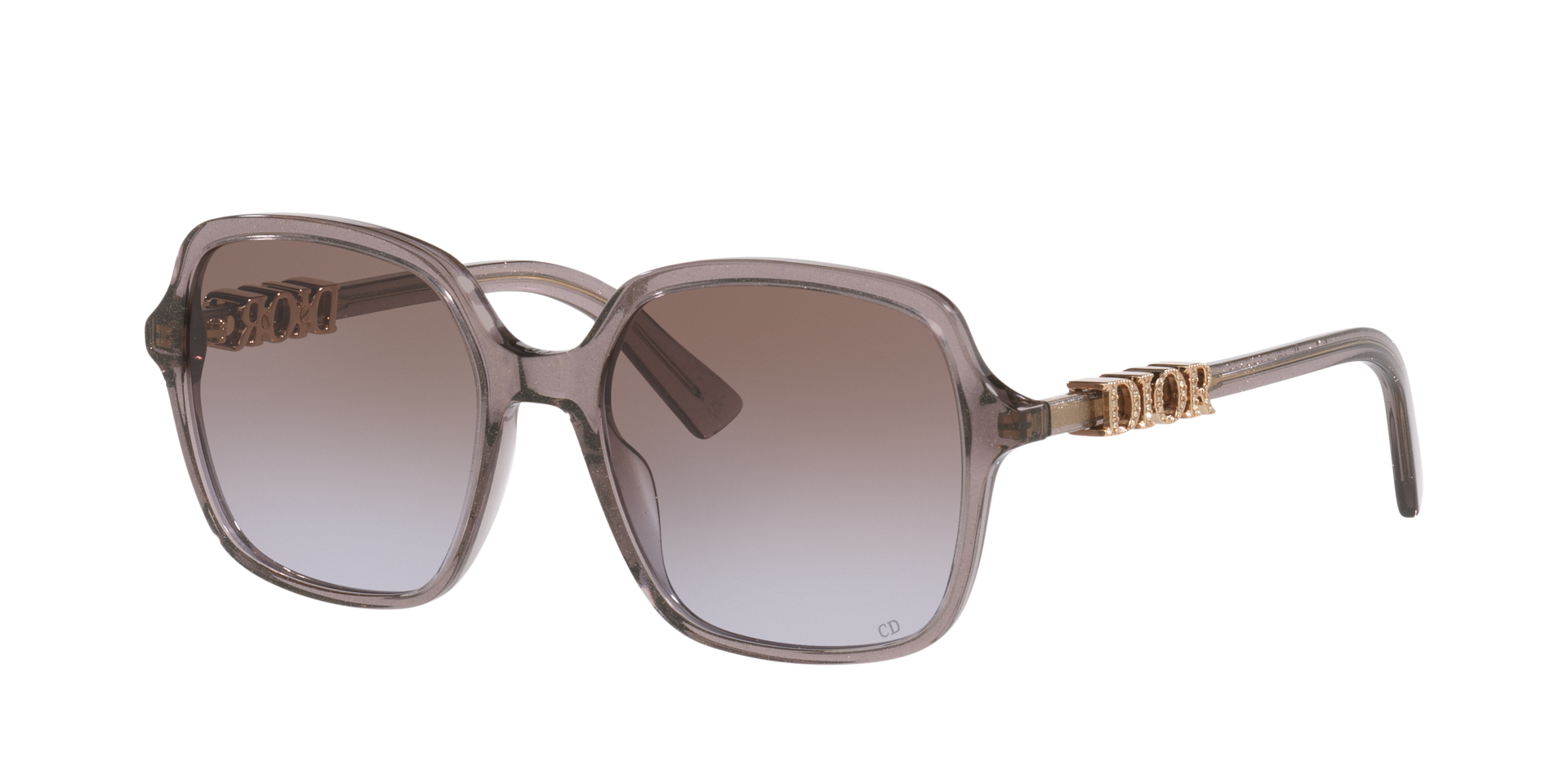 DIOR Woman Sunglass Diortreasure S1I -  Frame color: Grey, Lens color: Brown Gradient
