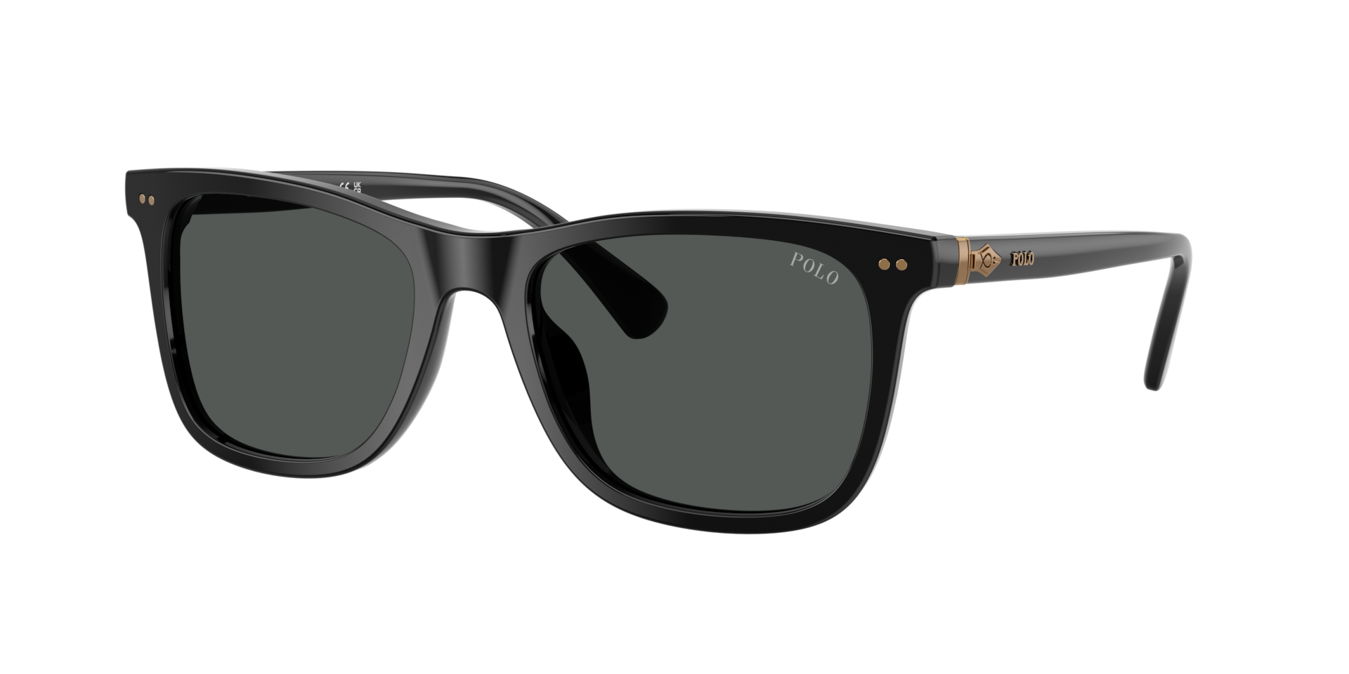 Polo Ralph Lauren Homme Sunglass PH4220U - Couleur du Monture: Noir brillant, Couleur de Lentille: Gris foncé
