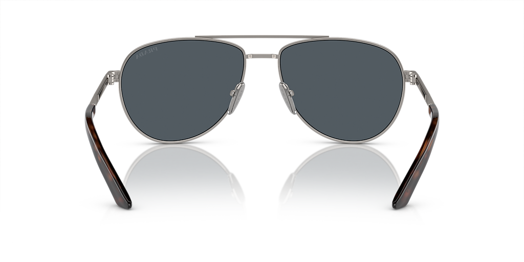 Prada PR A54S XXL (60 - 16) com Lentes Cinza e Armação Cinza