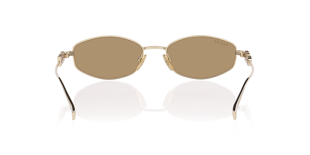 Gucci GG1802S M (55 - 18) with Brown lenses and Gold frame