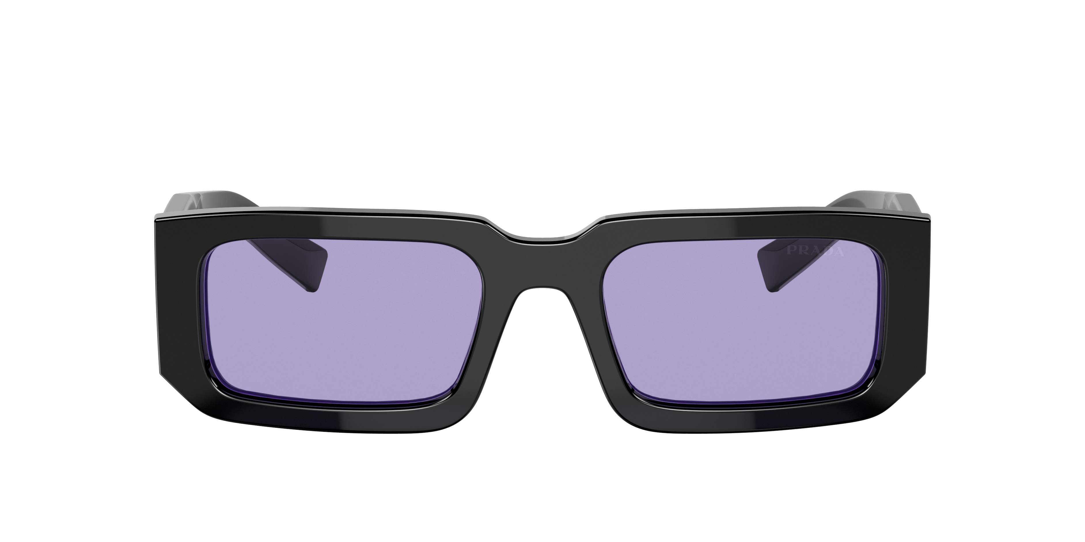 Prada PR 06YS M (53 - 21) with Violet lenses and Black frame