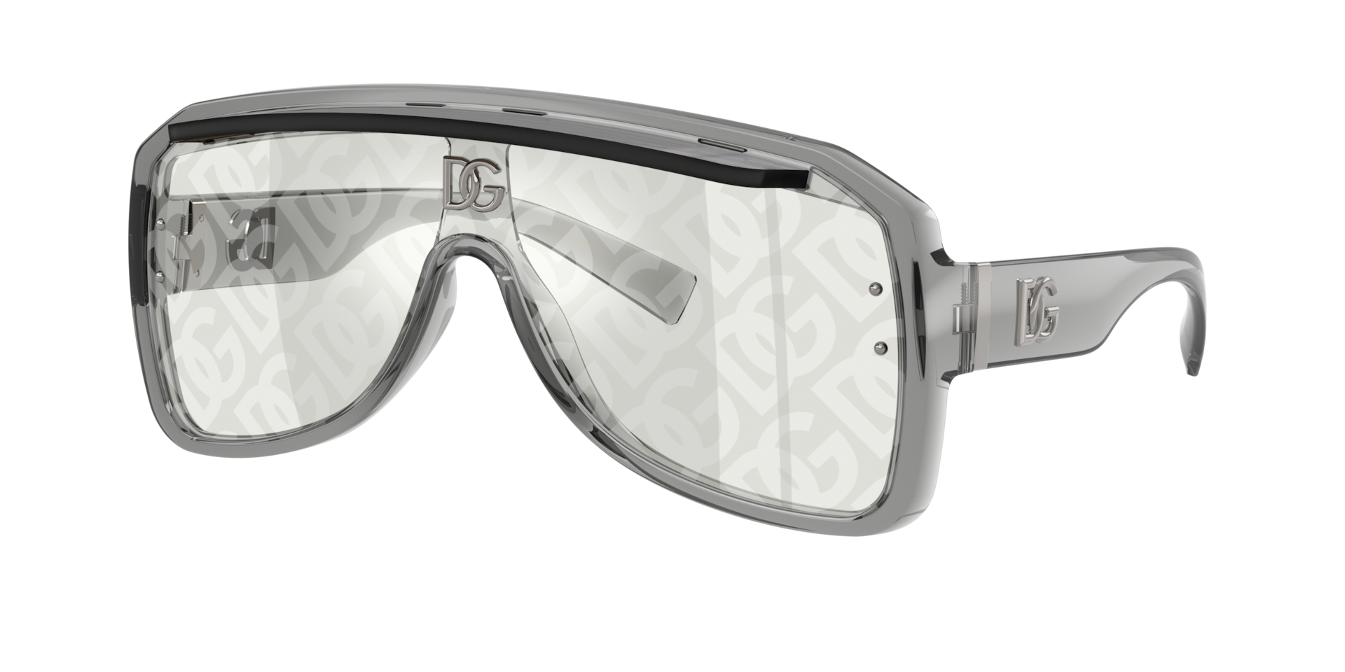 Dolce&Gabbana Unisex Sunglass DG6205 -  Frame color: Transparent Grey, Lens color: Light Grey