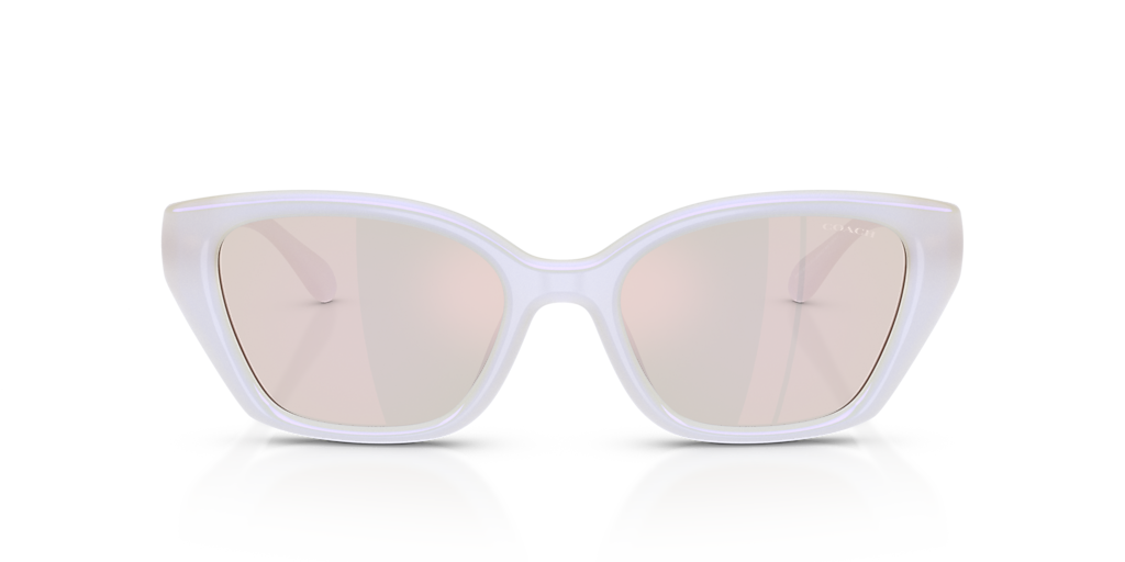 Coach HC8434U CBY91 M (53 - 19) with Gold lenses and White  display picture 1