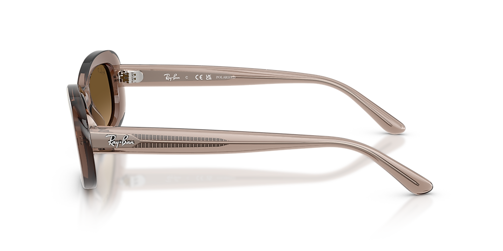 Ray-Ban RB2221 L (56 - 18) with Brown lenses and Beige frame
