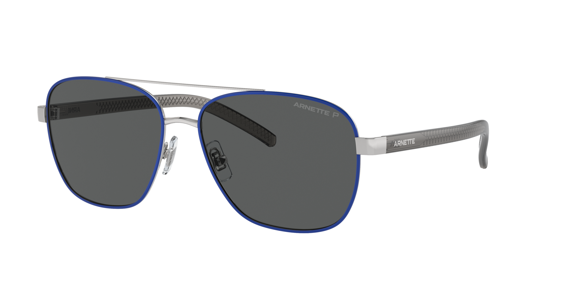 Arnette Man Sunglass Walvis -  Frame color: Silver/Blue, Lens color: Polarized Grey