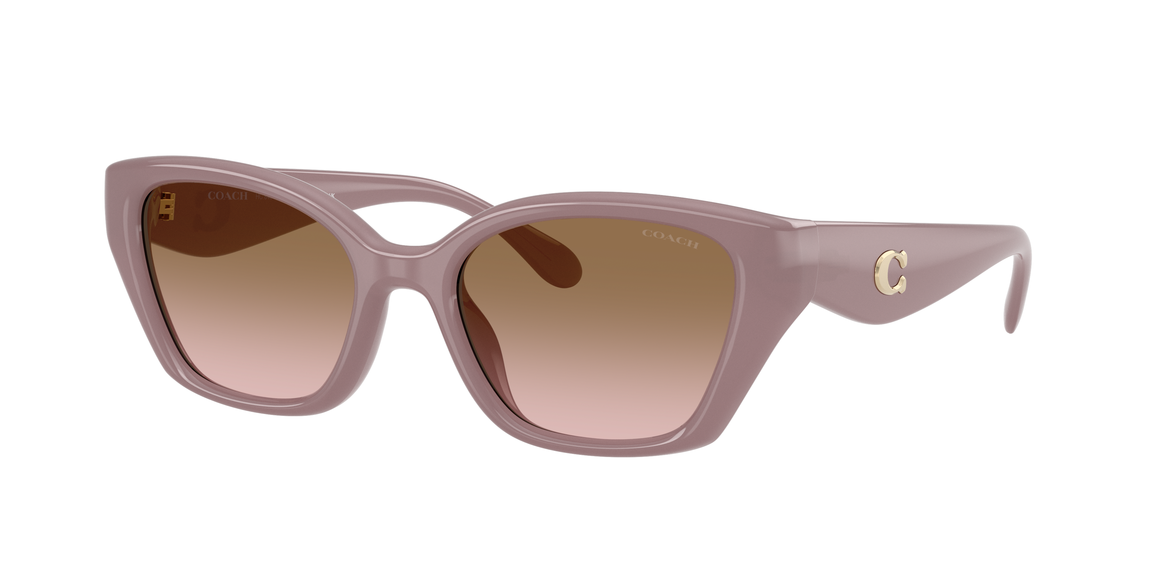 Coach Woman Sunglass CBY91 -  Frame color: Milky Putty, Lens color: Brown Peach Gradient