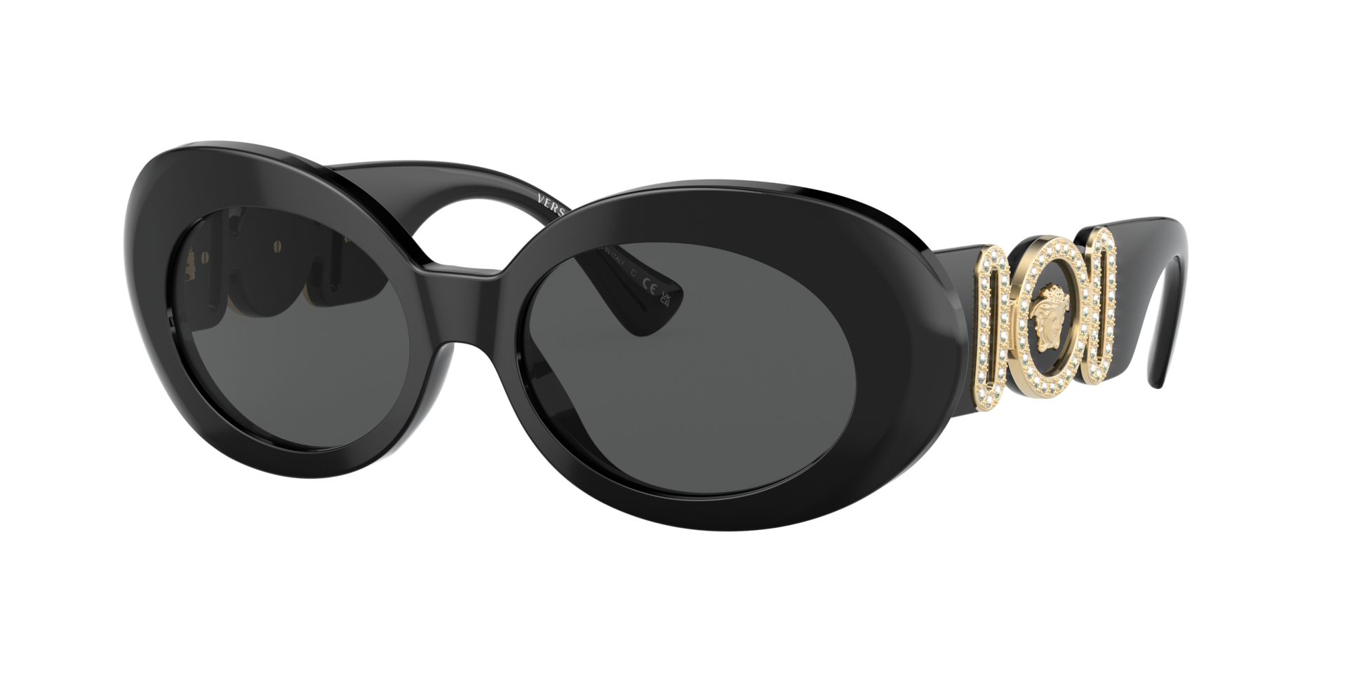 Versace Woman Sunglass VE4426BU -  Frame color: Black, Lens color: Dark Grey