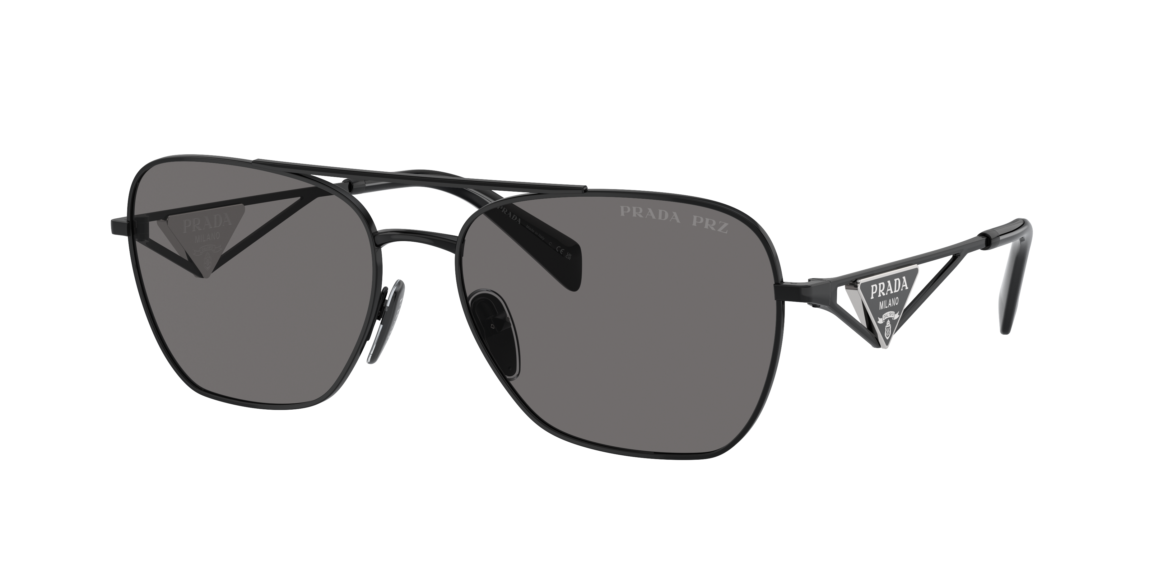 Prada PR A50S XXL (59 - 17) with Grey lenses and Black frame
