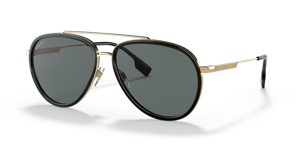 Burberry Oliver XL (59 - 15) with Grey lenses and Gold frame