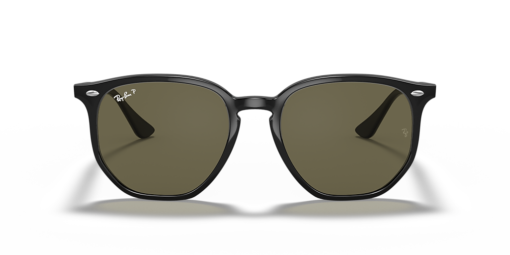 Ray-Ban RB4306 L (54 - 19) with Green lenses and Black frame