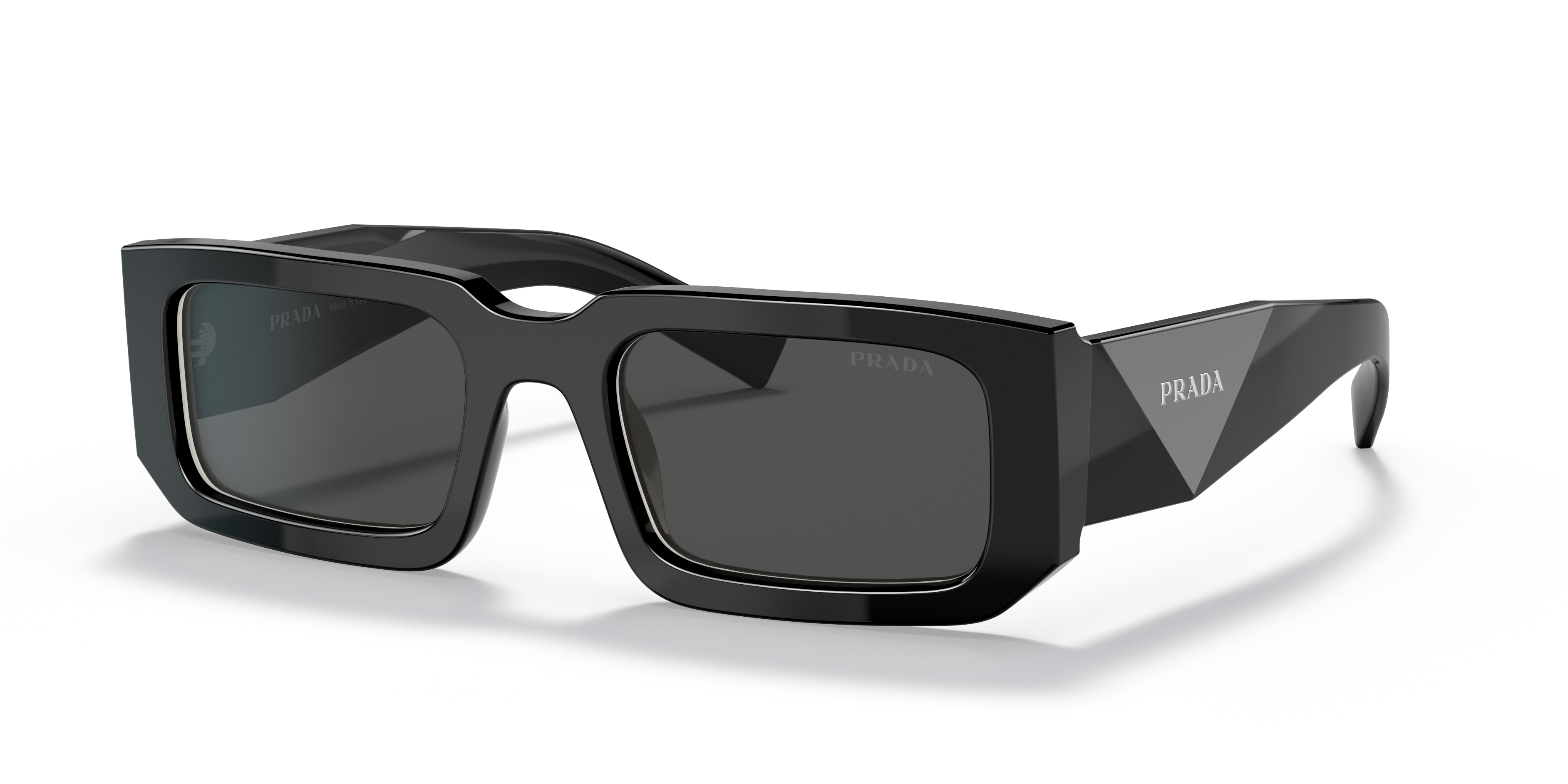 Prada PR 06YS M (53 - 21) with Grey lenses and Black frame