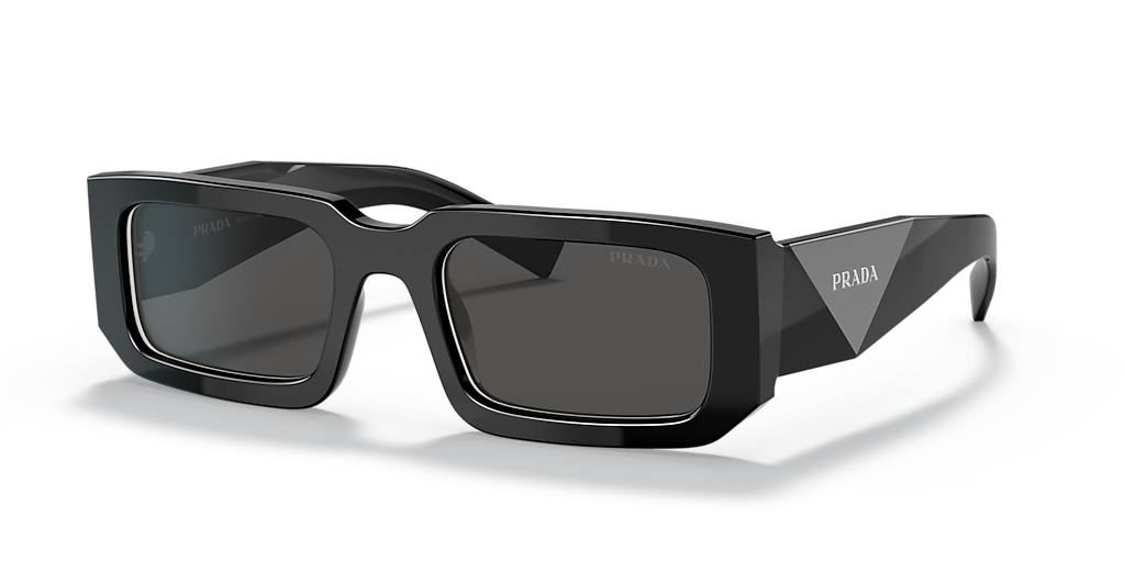 Prada PR 06YS M (53 - 21) with Grey lenses and Black frame