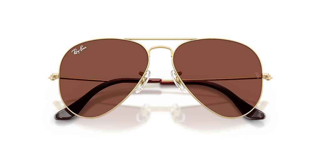 Ray-Ban Aviator Large Metal XL (58 - 14) with Red lenses and Gold