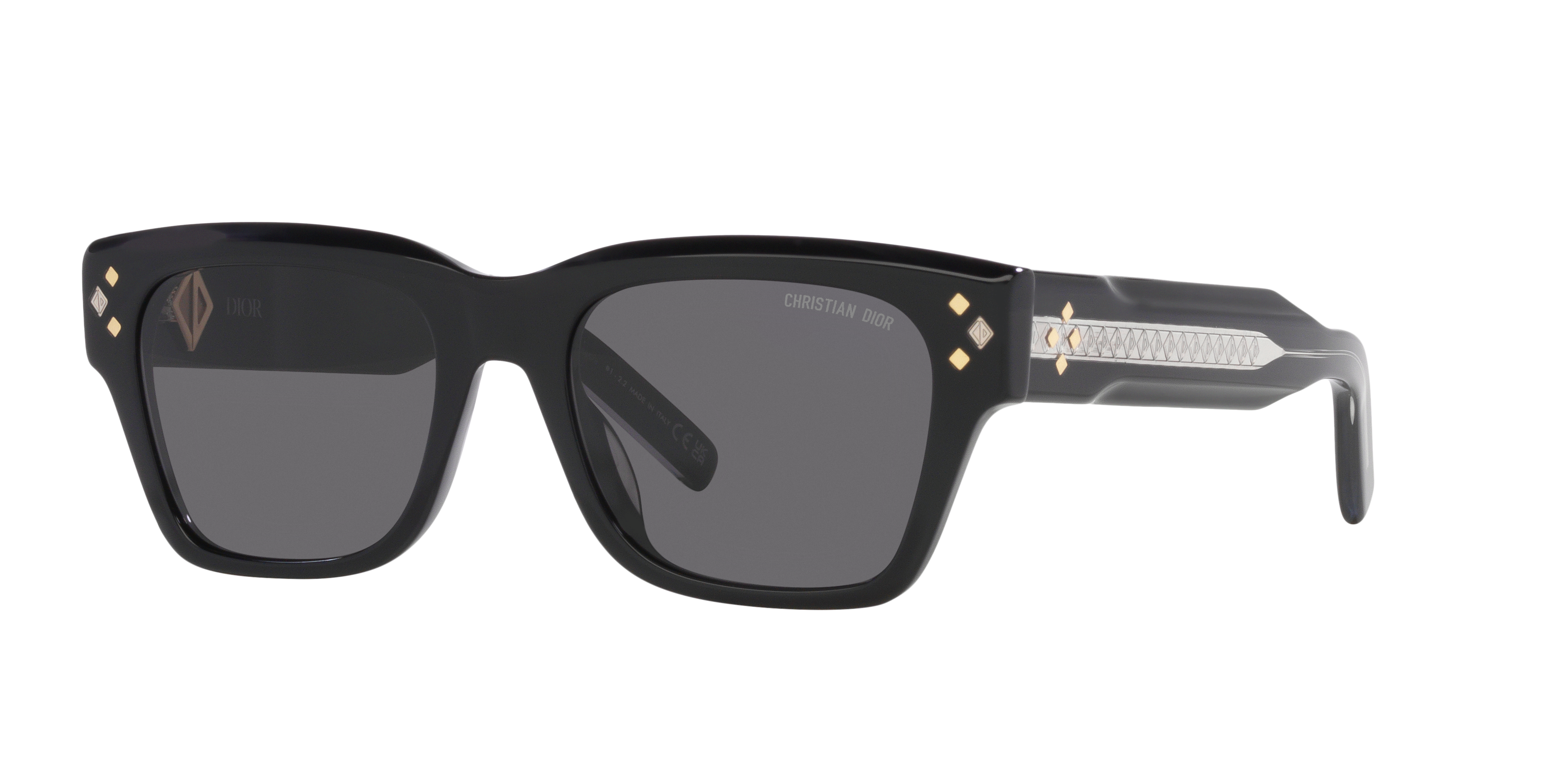 DIOR CD Diamond S2 M (54 - 19) with Grey lenses and Black frame