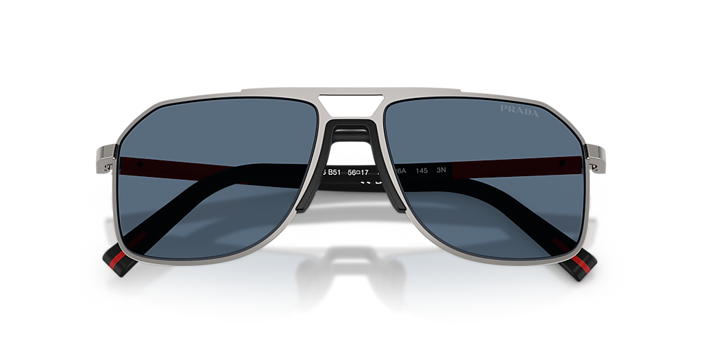 Prada Linea Rossa PS B51S L (56 - 17) with Blue lenses and Grey
