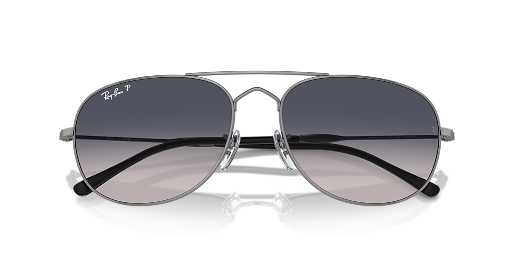 Ray-Ban Bain Bridge XL (57 - 17) with Blue lenses and Grey frame
