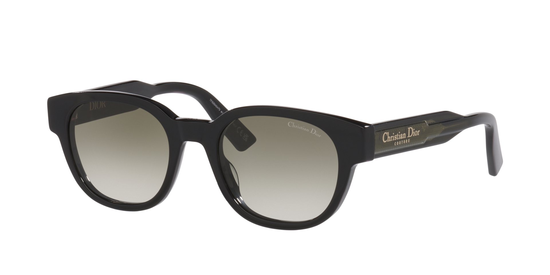 DIOR Man Sunglass Christian Dior Label R1I   Frame color Black Lens color Green Gradient
