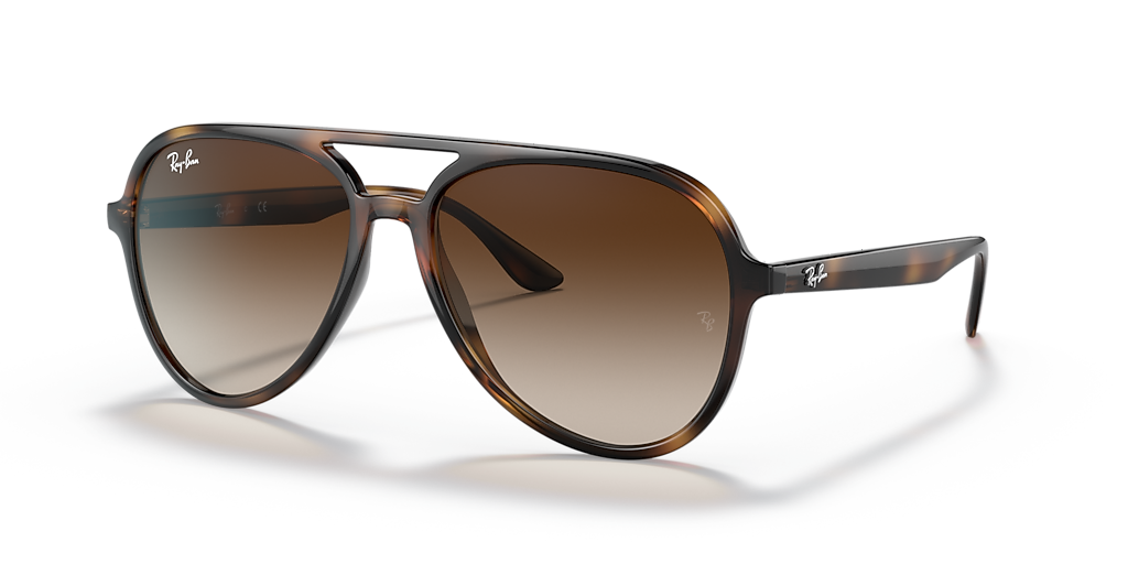 Ray-Ban RB4376 L (57 - 16) with Brown lenses and Tortoise frame