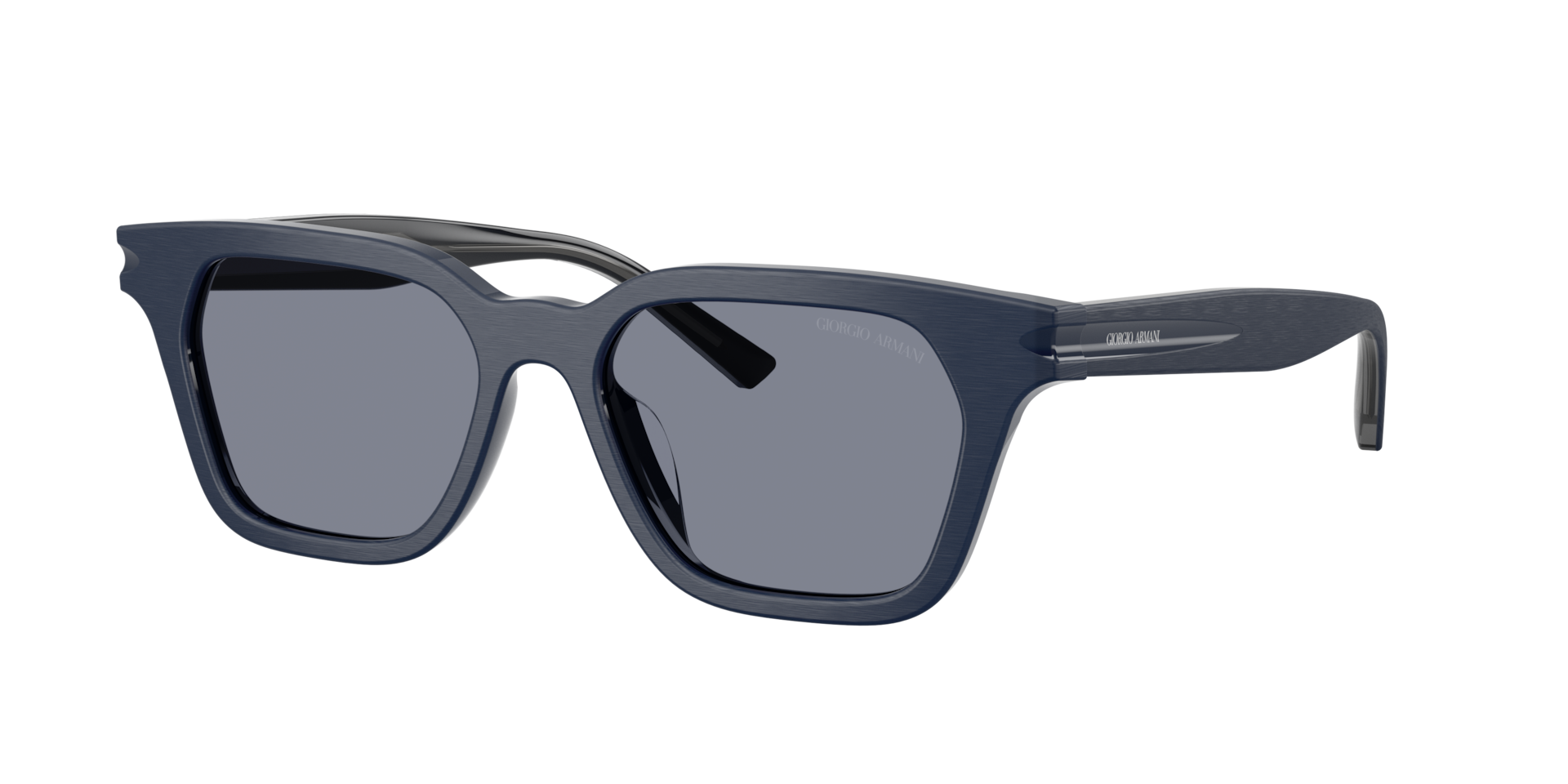 Giorgio Armani Unisex Sunglass AR8251U -  Frame color: Brushed Blue, Lens color: Blue