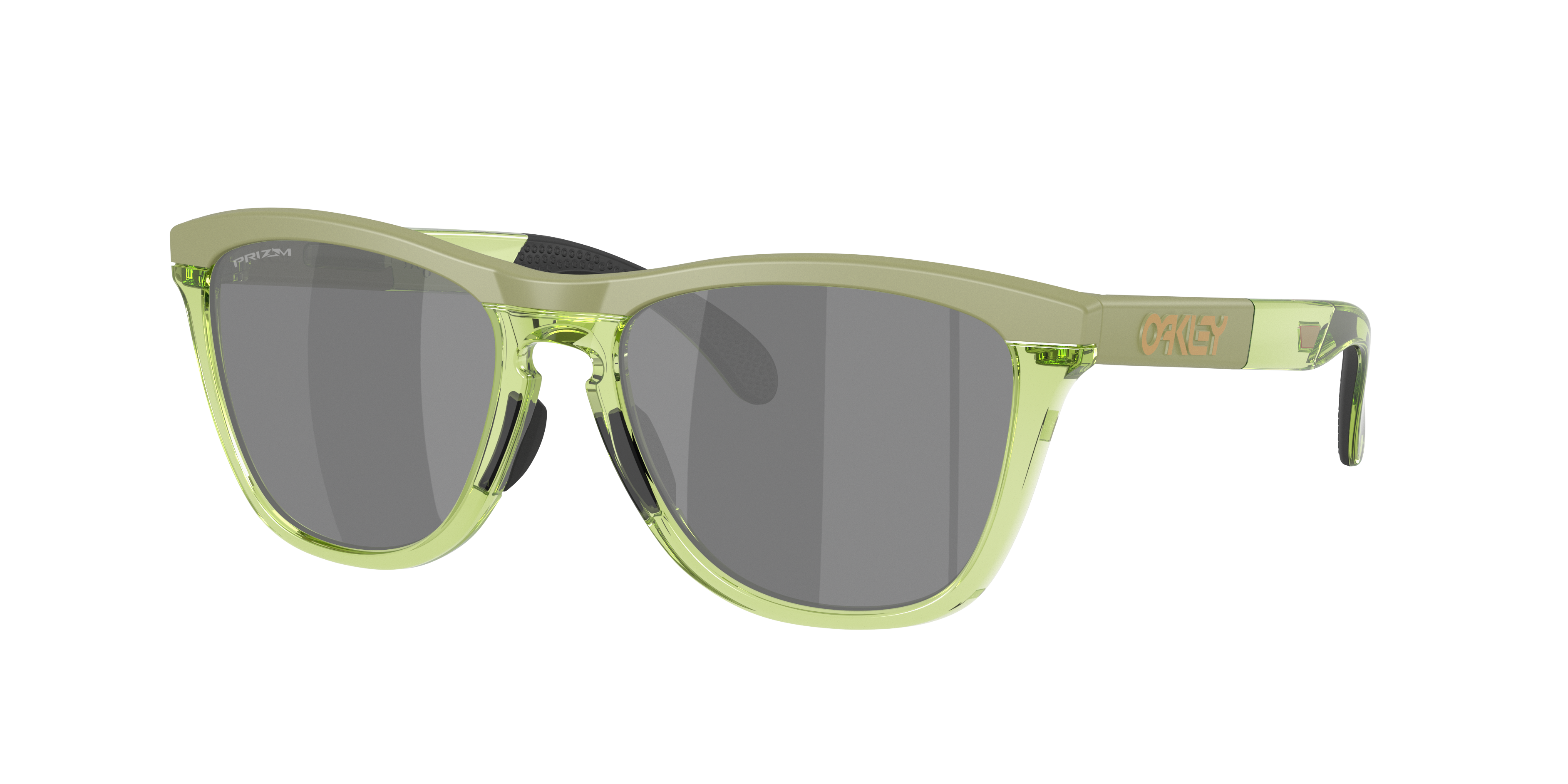 Oakley Unisex Sunglass Frogskins™ Range XL -  Frame color: Matt Fern/Transparent Fern, Lens color: Prizm Black
