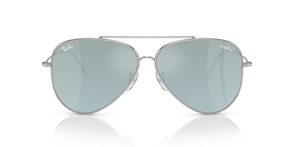 Ray-Ban Lenny Kravitz X Aviator Reverse XXL (62 - 11) with Silver