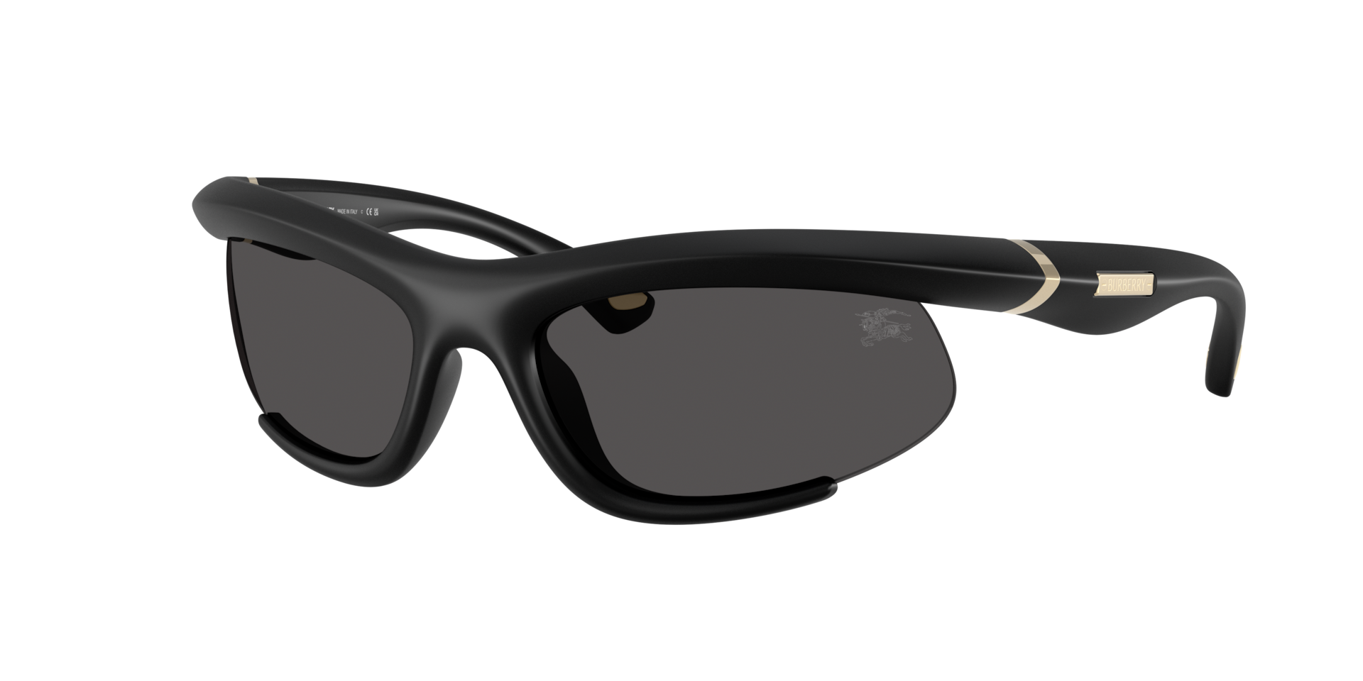 Burberry Woman Sunglass BE4462 - Frame color: Rubber Black, Lens color: Dark Grey
