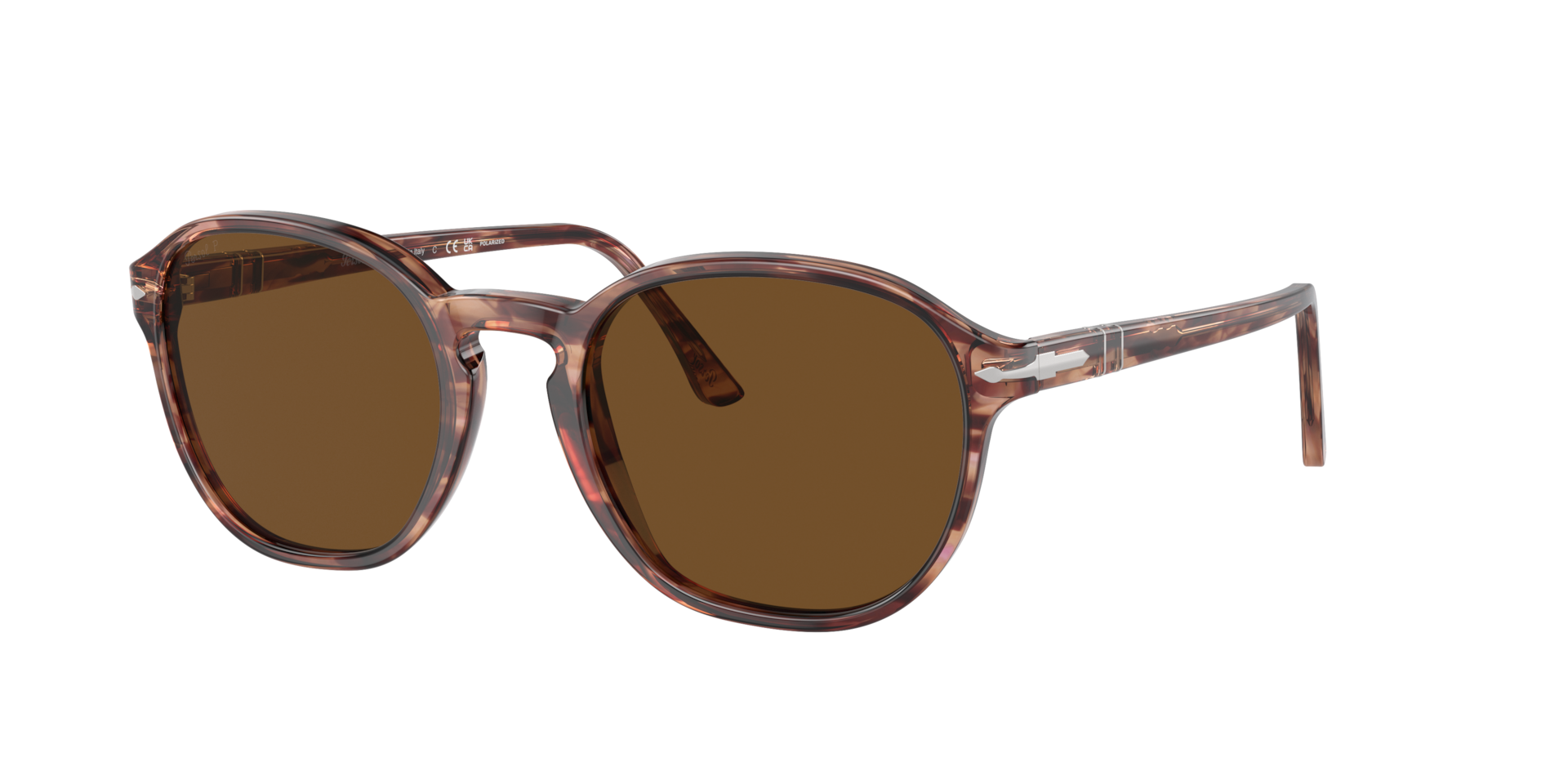 Persol Unisex Sunglass PO3343S - Couleur du Monture Ray Bordeaux Couleur de Lentille Marron Polaris 158 €