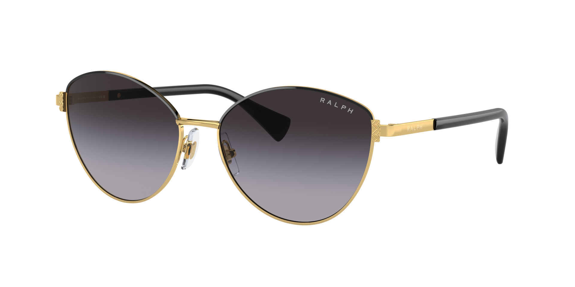 Ralph Femme Sunglass RA4145 - Couleur du Monture Or brillant Couleur de Lentille Gris dgrad Bleu 60 €