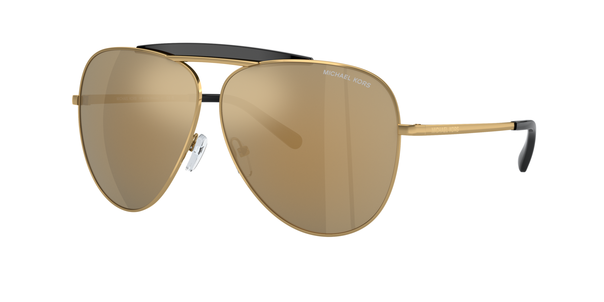 Michael Kors Woman Sunglass Bleecker - Frame color: Gold, Lens color: Gold Mirror