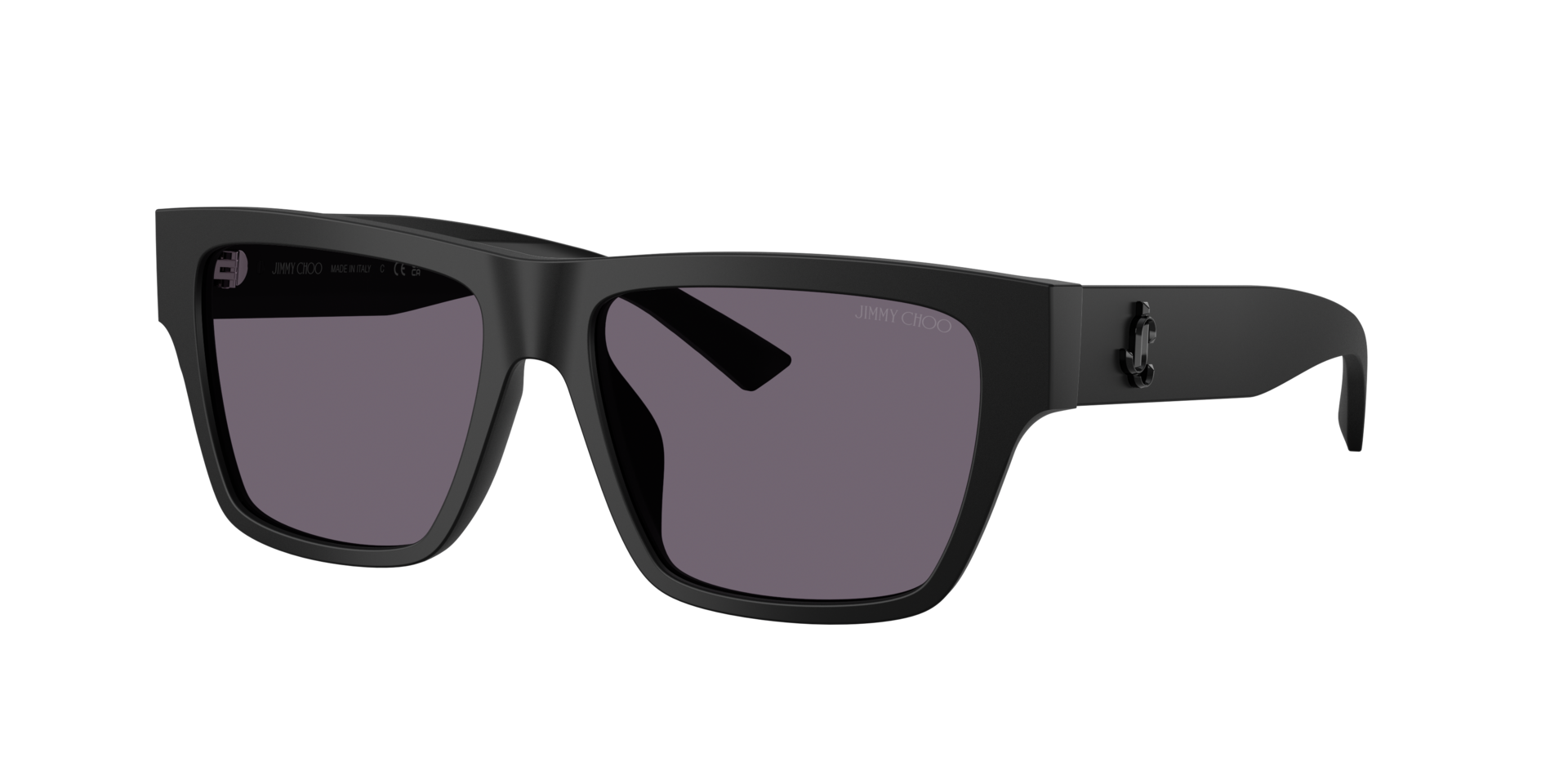 Jimmy Choo Femme Sunglass JC5052U - Couleur du Monture: Noir mat, Couleur de Lentille: Violet