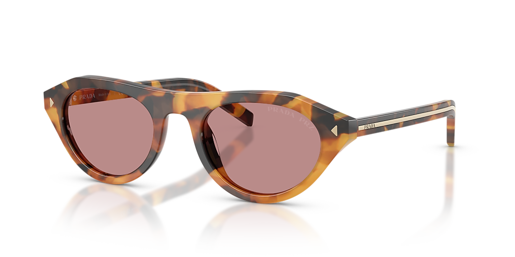 Prada PR B15S M (51 - 21) with Pink lenses and Tortoise frame