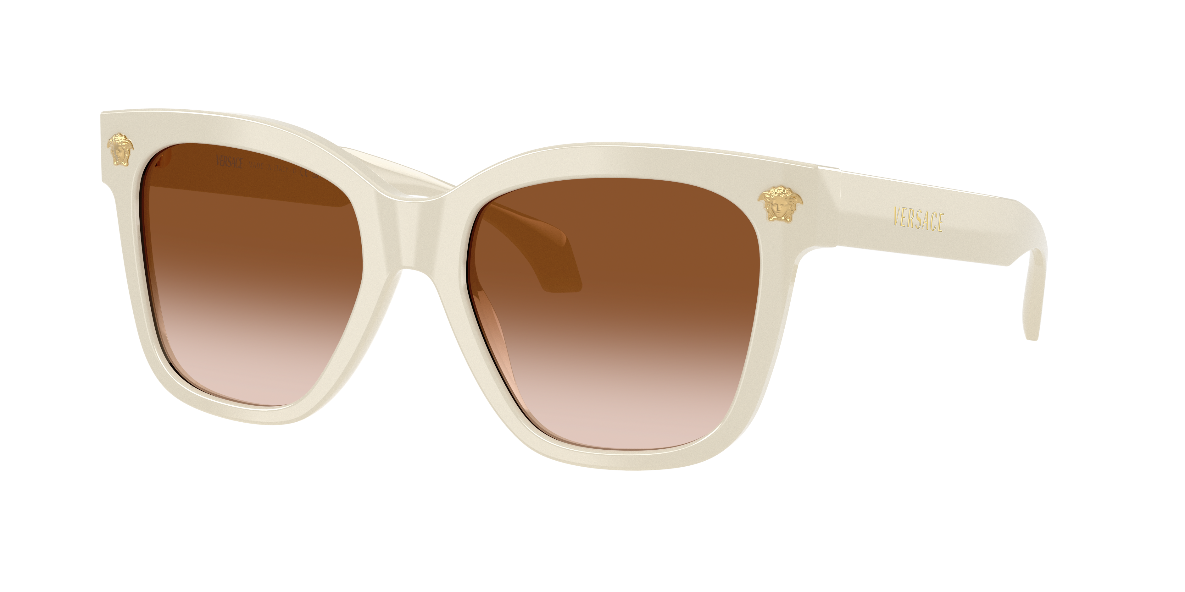 Versace VE4511 L (55 - 19) with Brown lenses and White frame