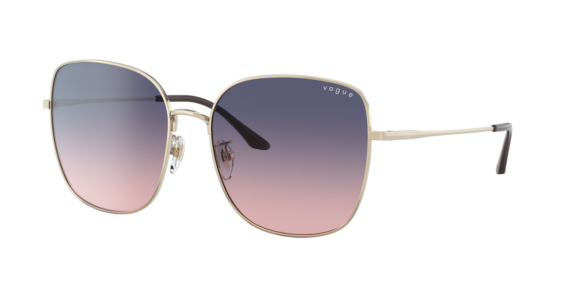 Vogue Eyewear Women's Pink Woman Vo4237sd 848/I6 Sunglasses Metal Gold Squared Normal Shaded - Image 2