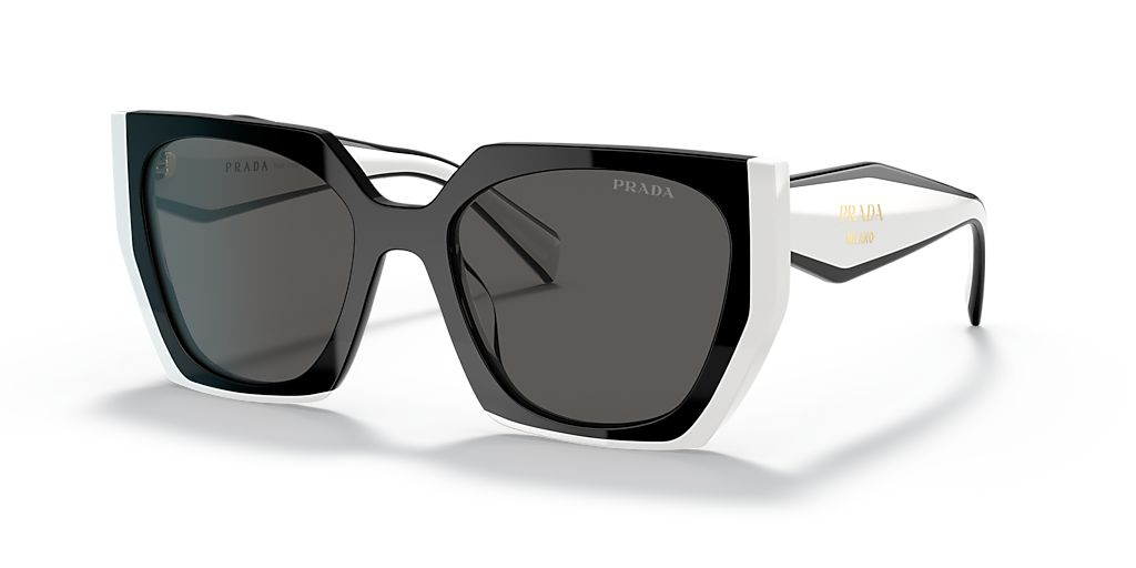 Prada PR 15WS M (54 - 19) with Grey lenses and Black frame