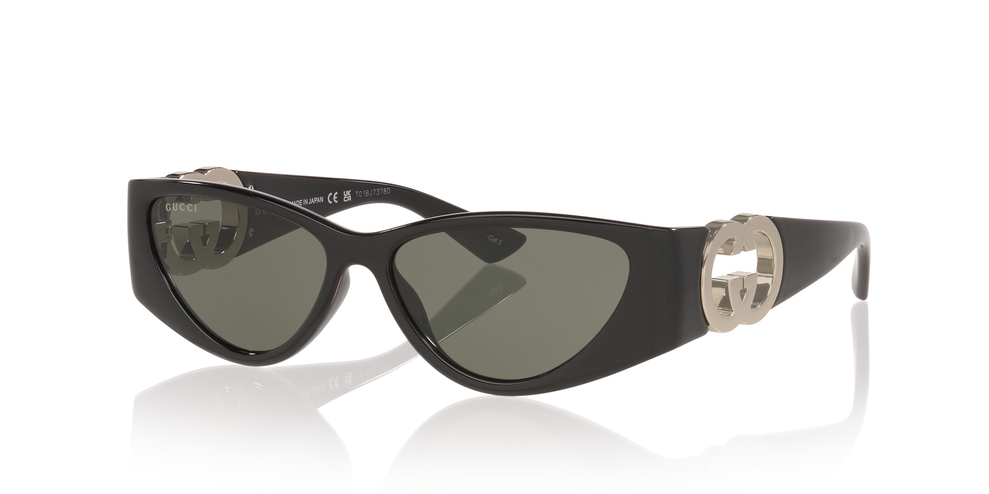 Gucci GG1824S M (55 - 14) with Grey lenses and Black frame