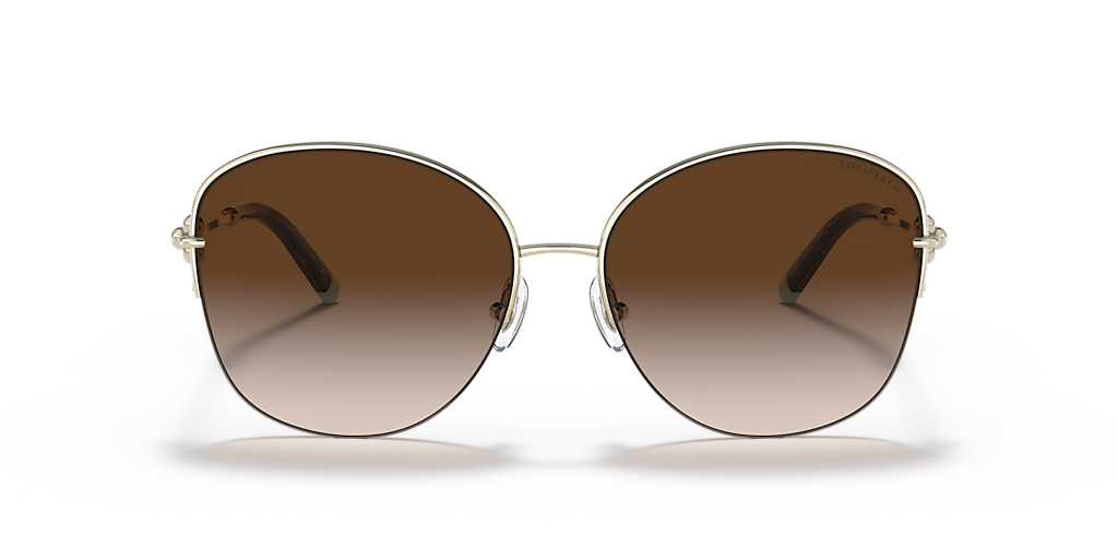 Tiffany & Co. TF3082 L (58 - 16) with Brown lenses and Gold frame