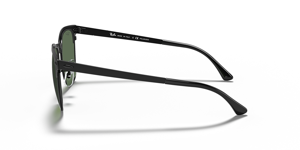 Ray-Ban Clubmaster Metal L (51 - 21) with Green lenses and Black
