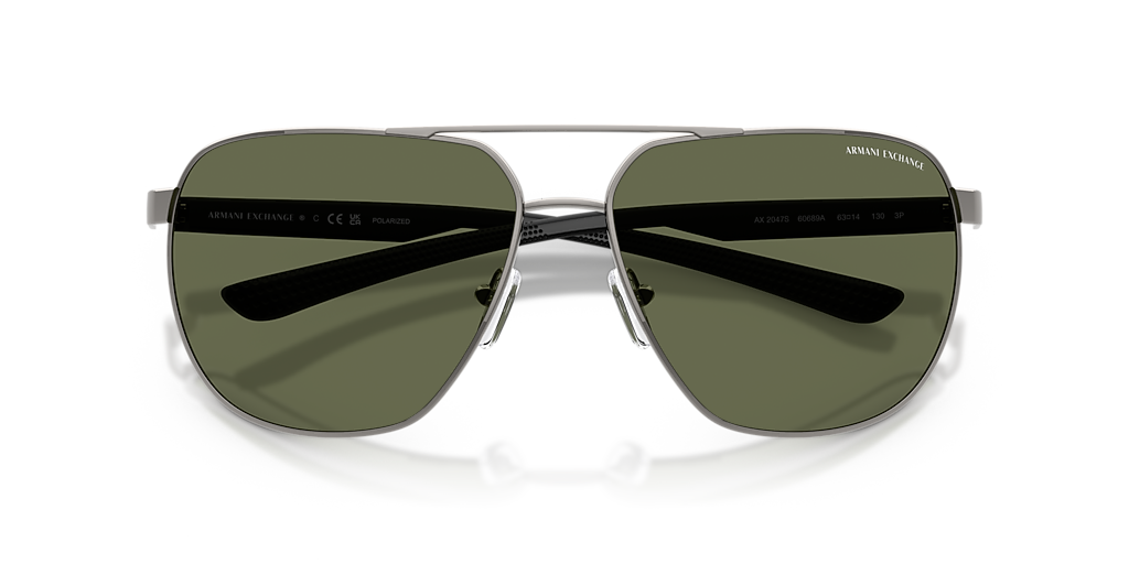Armani Exchange AX2047S L (63 - 14) with Green lenses and Grey